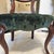 1950s Mid-Century Pelham, Shell & Leckie Victorian Revival Tufted Green Velvet Chairs - A Pair For Sale - Image 5 of 8