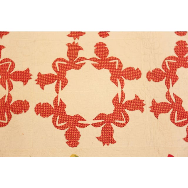 Nazmiyal Collection Antique American Quilt Textile For Sale - Image 4 of 7
