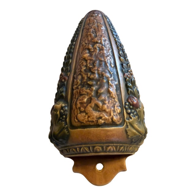 Antique Roseville Florentine Large Wall Pocket - 12.5"h - ca.1924 For Sale