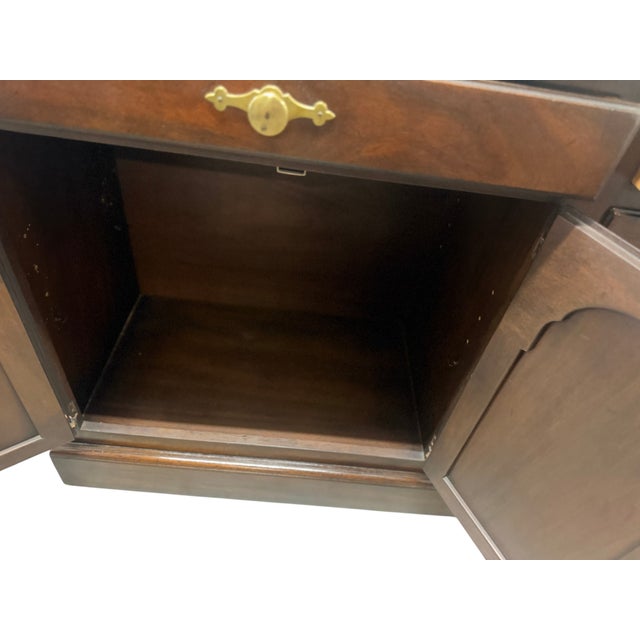 1950's Kittinger Mahogany Six-Door Credenza For Sale - Image 14 of 15