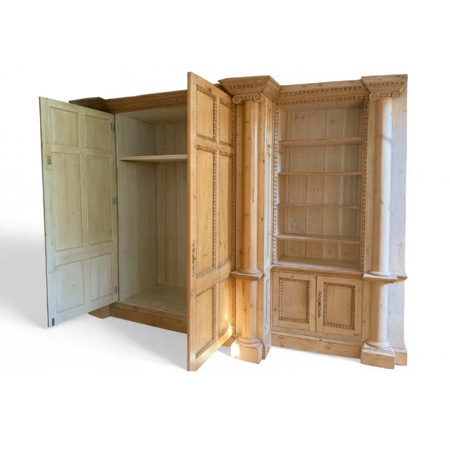 Early 20th Century Holiday Offering — Monumental 14-Foot Neoclassical Cabinet For Sale In Saint Louis - Image 6 of 18