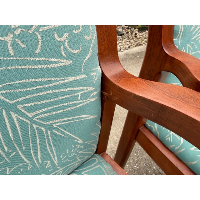 Vintage American Walnut Armchairs by Charles McMurray Designs, Set of 8 For Sale - Image 16 of 18