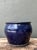 Vintage Blue Glazed Ceramic Planter For Sale - Image 4 of 12