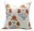 Fabdivine Handmade Block Printed Floral Designer Pure Linen Decor Throw Pillow Cover 22x22 Inch- Badshah For Sale