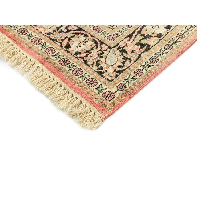 Vintage Silk Rug, 1960s For Sale - Image 9 of 11