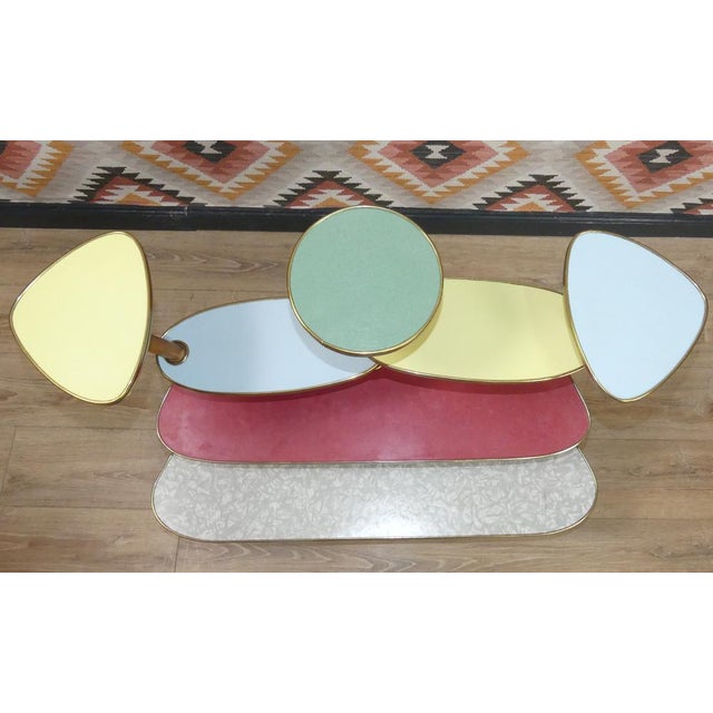 Large Colorful Flower Stand, 1950s For Sale - Image 11 of 14