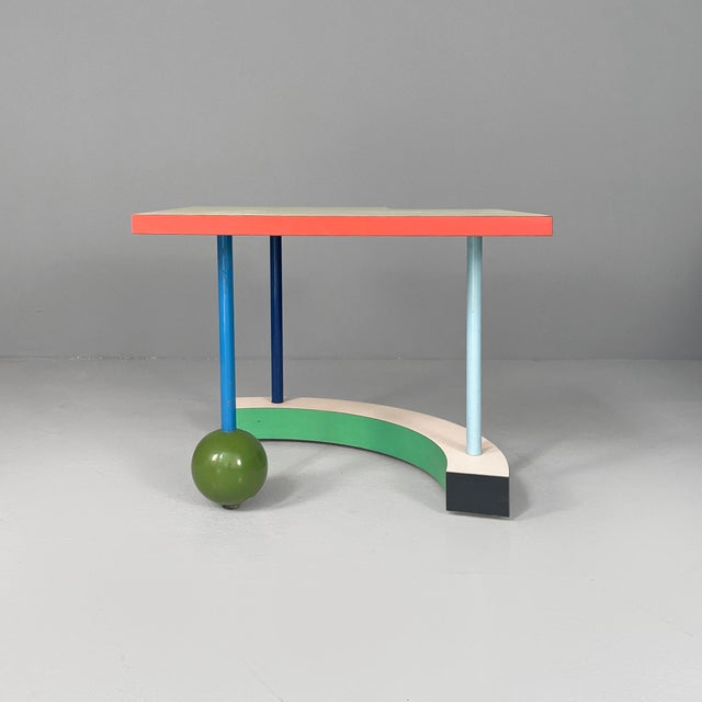 Italian Modern Hollywood Coffee Table in Formica by Peter Shire for Memphis, 1983 For Sale - Image 3 of 18