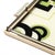 Cream Art Deco Eglomise Cubist Graphic Geometric Motif Tray W/ Cream Lacquered Border For Sale - Image 8 of 12