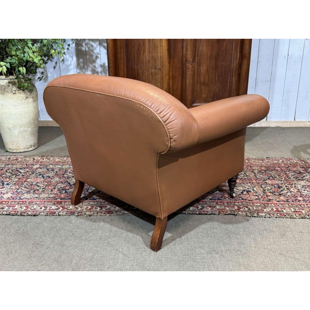 Modern English Leather Club Chair, 1990s For Sale - Image 12 of 17
