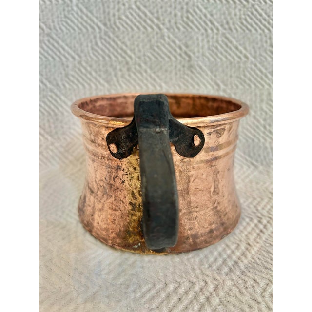 Antique Copper Dipper With Forged Iron Handle For Sale In New Orleans - Image 6 of 11