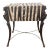 Vintage Tessellated Stone Zebra Pattern Side Table Attributed to Maitland-Smith With Sculptural Figural Supports For Sale
