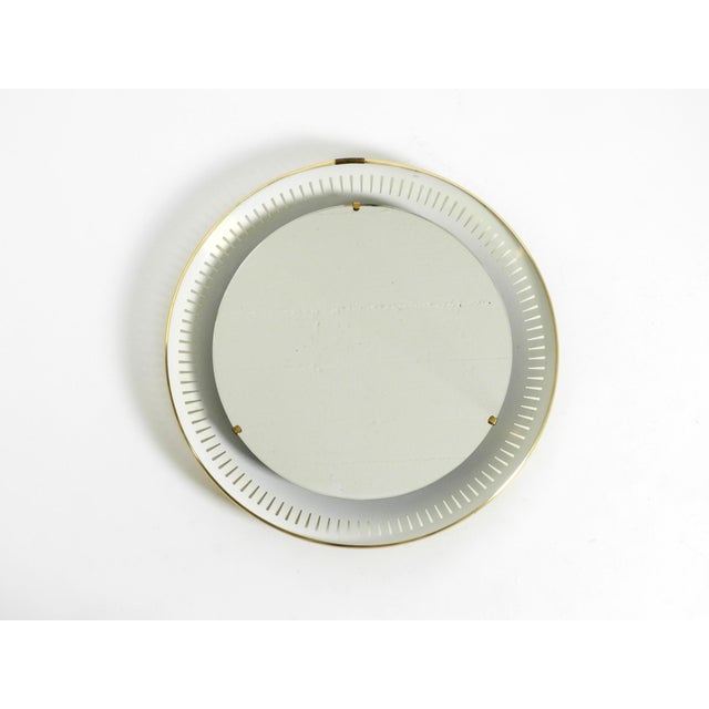 Mid-Century Modern Mid-Century Round Illuminated Metal Mirror from Hillebrand, 1966 For Sale - Image 3 of 18