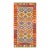 Pasargad Home Kilim Multi Wool Area Rug- 3' 5'' X 6'10'' For Sale