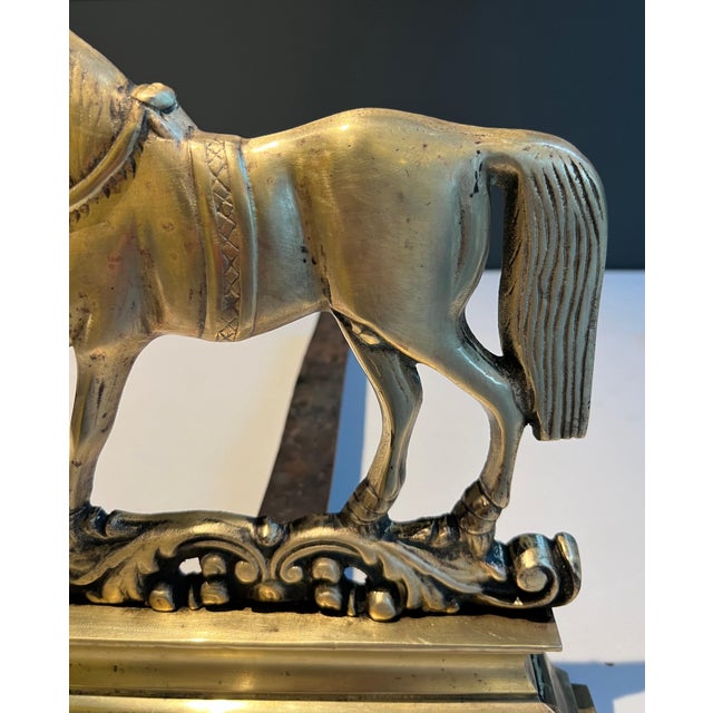Pair of bronze horses. Work in French. For Sale - Image 10 of 12