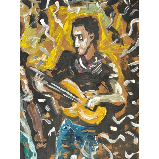 Band of Saints -Haloed Musicians- by Purvis Young (American, 1943–2010) For Sale - Image 14 of 16