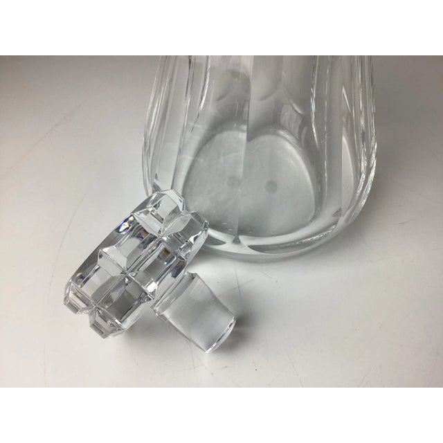 Mid 20th Century Vintage Baccarat Harcourt Talleyrand Decanter With Cut Stopper For Sale - Image 5 of 6