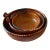 Set of 3 Vintage Mexican Terra Cotta Nesting Bowls For Sale