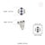 1 Ct Blue Sapphire & Diamond Multi Row Statement Ring Size 5.5 in 14k White Gold For Sale - Image 9 of 16