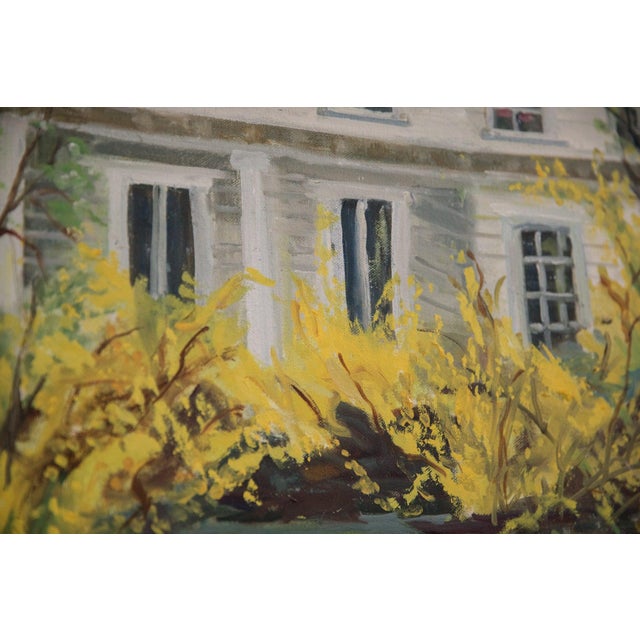 Grace B. Keogh Painting "Forsythia (White House)" For Sale In New York - Image 6 of 6