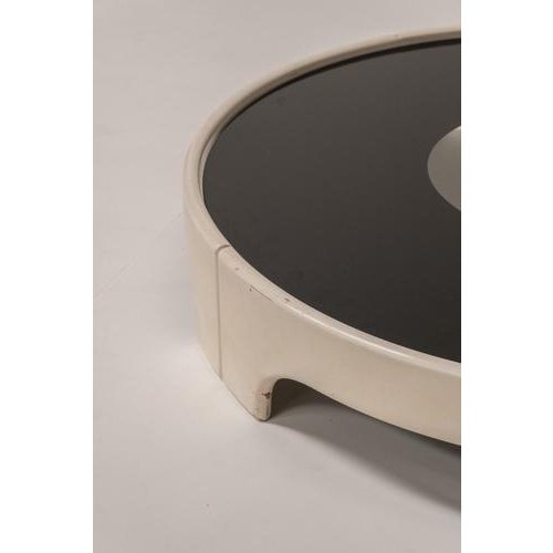 Wood Circular Off-White Coffee Table by Tito Agnoli, Italy, 1970s For Sale - Image 7 of 8