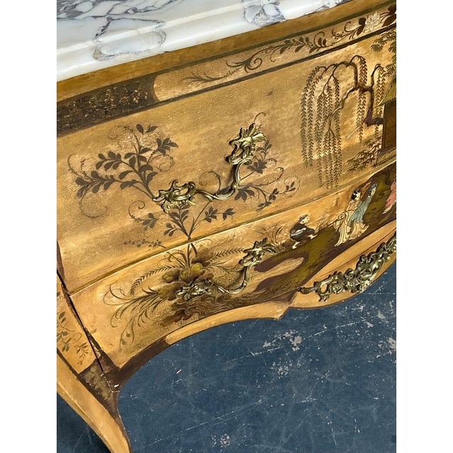 Antique Italian Chinoiserie Style Commode For Sale - Image 9 of 18