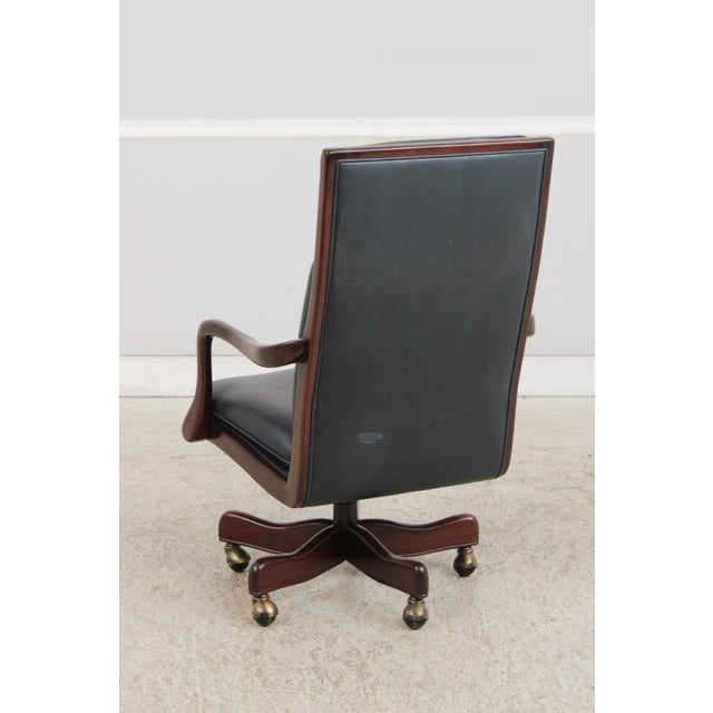 Hancock & Moore Leather Executive Desk Chair For Sale In Philadelphia - Image 6 of 15