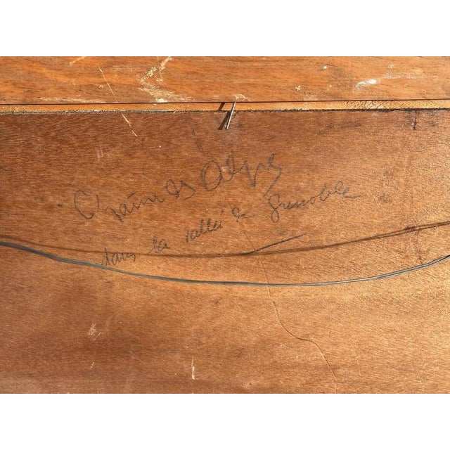 Lucien Poignant, Chain of the Alps in the Grenoble Valley, Oil on Panel For Sale - Image 17 of 18