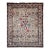 Vintage Tabriz Rug, Hand-Knotted Wool, Allover Geometric Pattern, Ivory & Blue, 8x10 For Sale