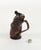 Mid-Century Liqueur Bottle in Brown Leather and Glass, Italy, 1960s For Sale - Image 10 of 14