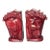 Vintage Royal Haeger Burgundy Ceramic Horse Head Bookend Planters — Pair For Sale