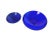 Traditional 1990s Gorgeous Pair of Hand Crafted Cobalt Blue Hobnail Footed Bowls 11.5" and 8" For Sale - Image 3 of 6