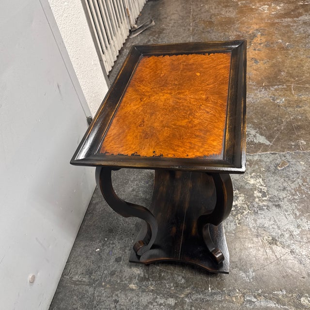 2010s Acquisitions by Henredon Stuart Burl Wood Side Table For Sale - Image 5 of 12