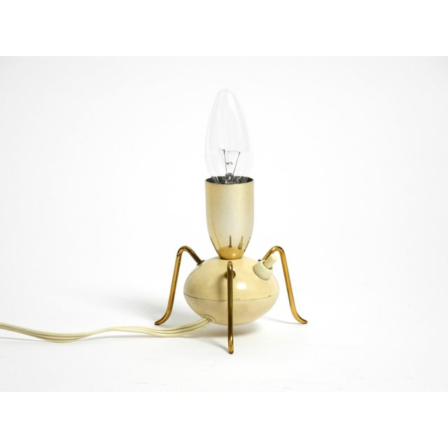 1950s Mid-Century Modern Brass Tripod Table Lamp, 1950s For Sale - Image 5 of 18