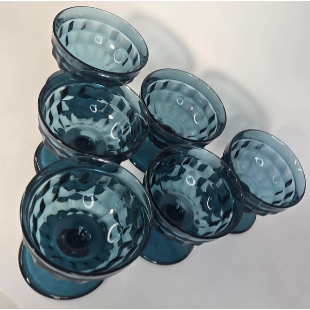 Hit the pictures for the wow! Gorgeous ocean blue coupes sparkle in perfection. I have other pieces of this design listed...