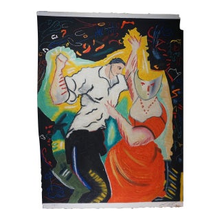 1980s Sandro Chia Untitled #2 Carborundum Etching on Hand Made Paper For Sale