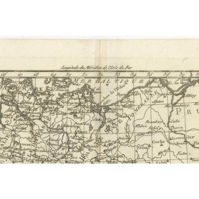 Antique German Enlightenment Map by Rigobert Bonne, 1780 For Sale - Image 4 of 12