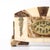 1930s Art Deco Mantlepiece Clock in Tessellated Ice Sugar & Cream Onyx W/ Gilt Bronze For Sale - Image 5 of 15