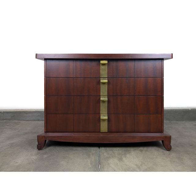 1930s Vintage Art Deco Lowboy Chest of Drawers by Widdicomb, C1930s, Refinished For Sale - Image 5 of 18