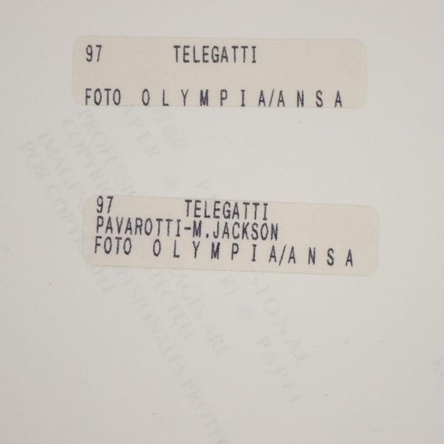 Olympia/ANSA, Michael Jackson, Italy, 1997, Photographic Prints on Canvas, Set of 6 For Sale - Image 6 of 7