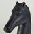 Ebony Antique Wooden Hand Carved Pair of Americana Horse Head Barn Bridle Hooks, Sculpture For Sale - Image 8 of 14