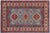 Beige Southwestern Kazak Light Blue/Beige Wool Rug - 3'1''x4'5'' For Sale - Image 8 of 10