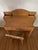 Vintage Wicker Writing Desk or Vanity With Matching Chair For Sale - Image 4 of 7