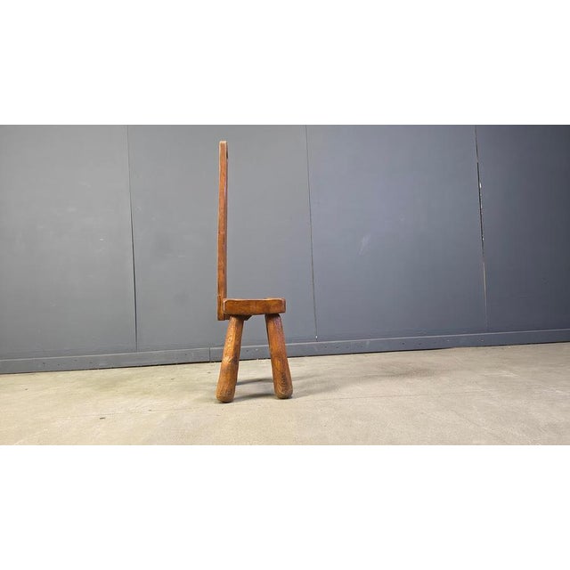 1960s Vintage Brutalist High Back Chair, 1960s For Sale - Image 5 of 13