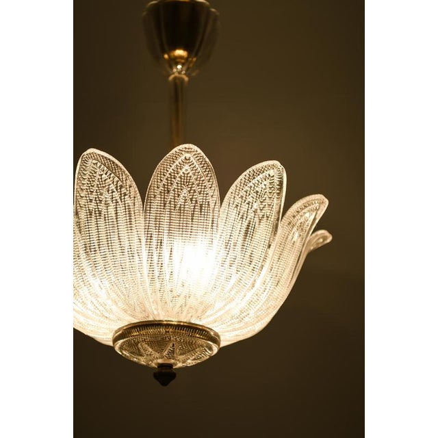 Hanging Lamp in Brass and Glass by Carl Fagerlund, 1960s For Sale - Image 9 of 11