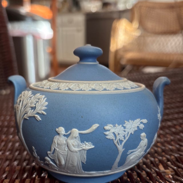 English Antique Wedgwood Sugar Bowl, Circa 1890's For Sale - Image 3 of 4