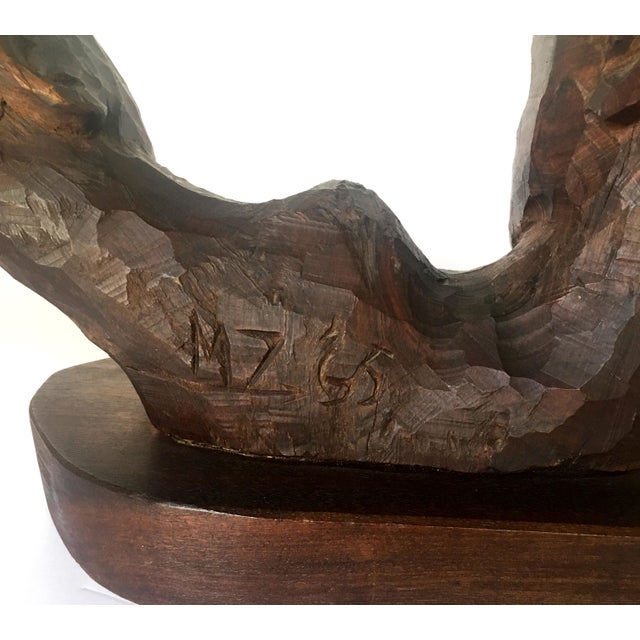 Carved 2-Headed African Bust For Sale - Image 10 of 11