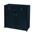Blue Lark 31 in. W Rectangular Wood Accent Storage Cabinet with 1 Drawer and 2 Doors, Navy Blue For Sale - Image 8 of 8