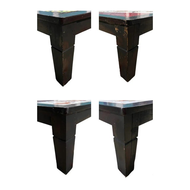 Early 20th Century Kokopelli Figurative Southwestern Mosaic Tile Coffee Table For Sale - Image 11 of 12