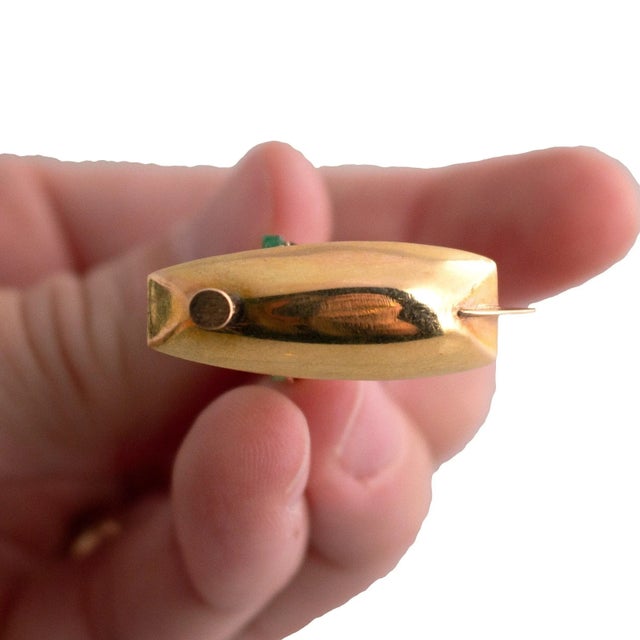 Mid 20th Century Vintage Jade Sailboat Charm For Sale - Image 5 of 5