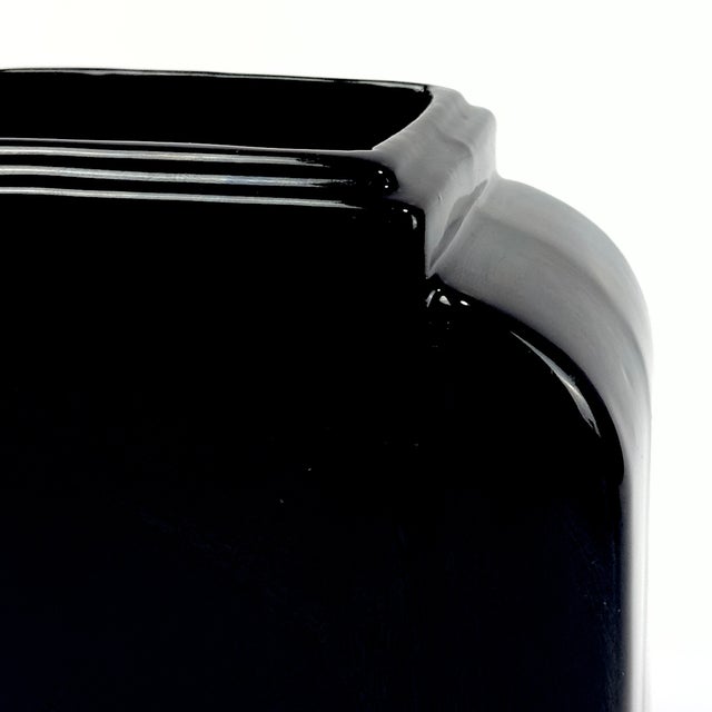 Flat & Black Postmodern Ceramic Vase Curation - Group of 5 For Sale - Image 13 of 18